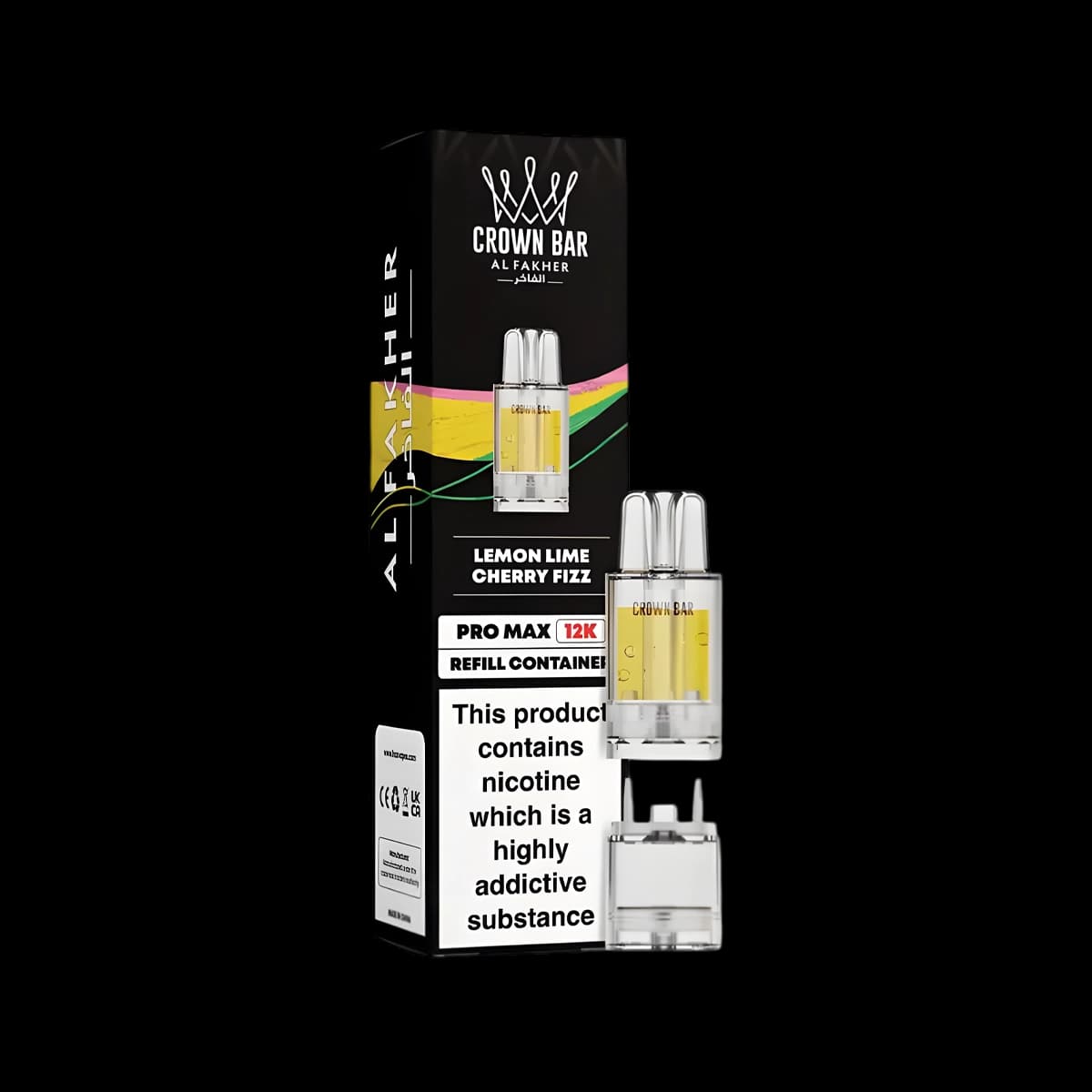 Al Fakher Crown Bar Pro Max 12K Device-LEmon Lime Cherry Fizz