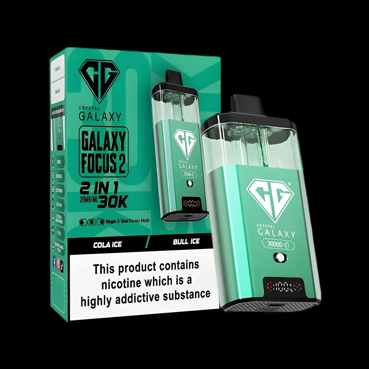 Crystal Galaxy Focus 2 30K Vape Kit-Cola Ice-Bull_Ice