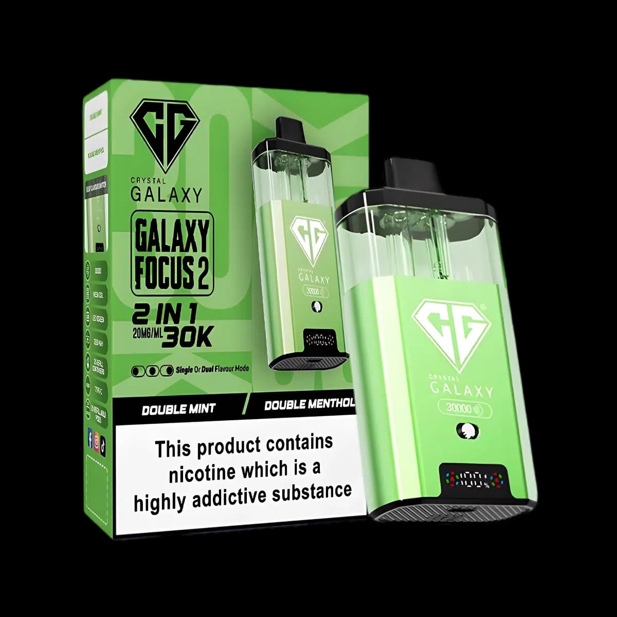 Crystal Galaxy Focus 2 30K Vape Kit-Double Mint-Doubel Menthol