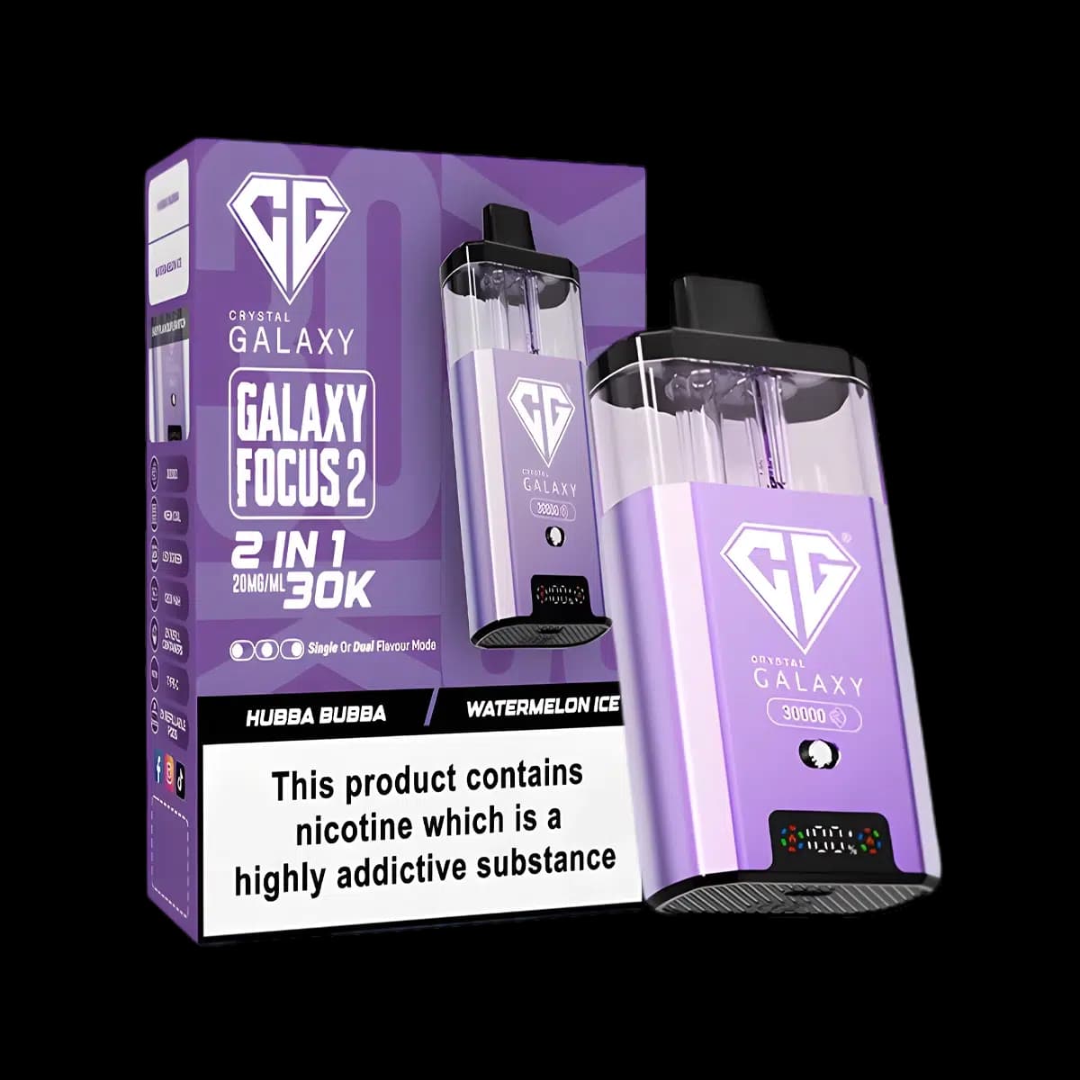 Crystal Galaxy Focus 2 30K Vape Kit-Gubba Bubba-Watermelon Ice