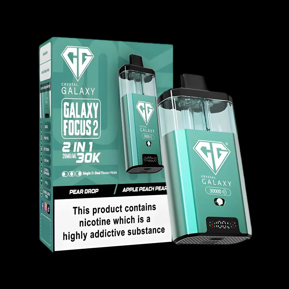 Crystal Galaxy Focus 2 30K Vape Kit-Pear Drop-Apple Peach Pear
