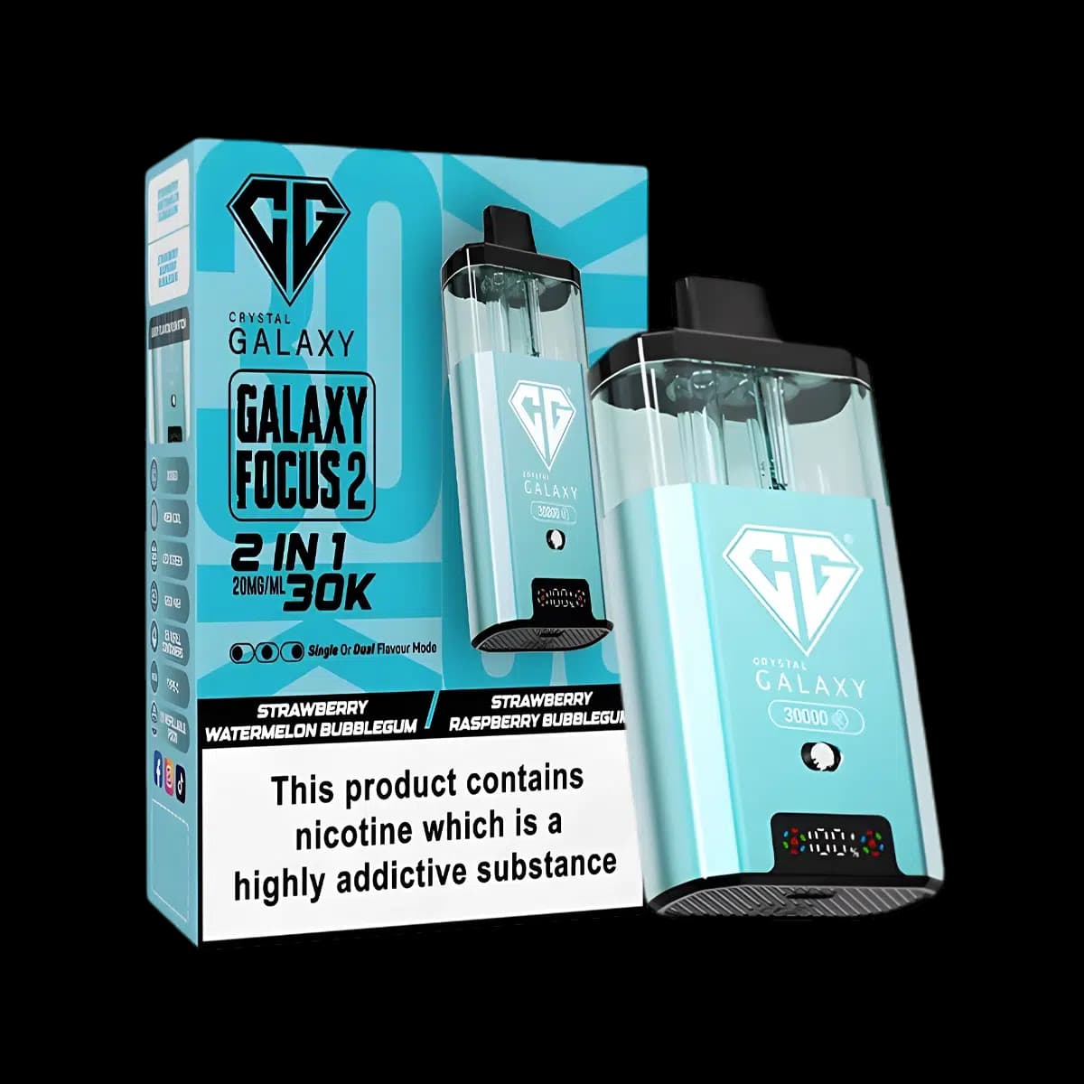 Crystal Galaxy Focus 2 30K Vape Kit-Strawberry Watermelon Bubblegum