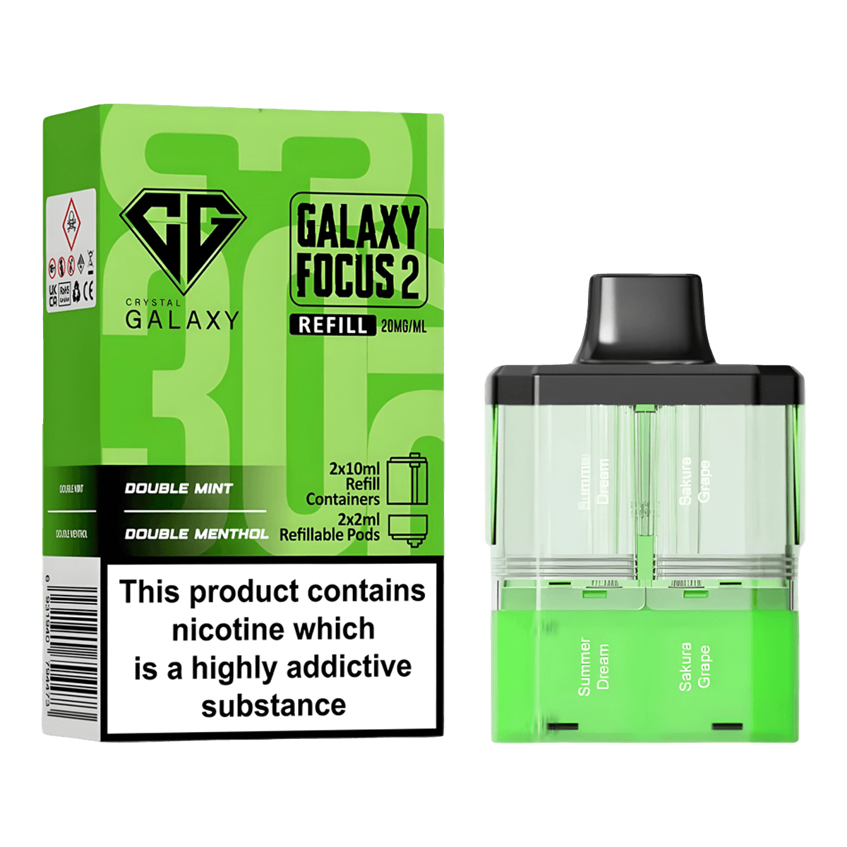 DOUBLE-MINT-DOUBLE-MENTHOL-CRYSTAL-GALAXY-30K-FOCUS-2-PREFILLED-PODS