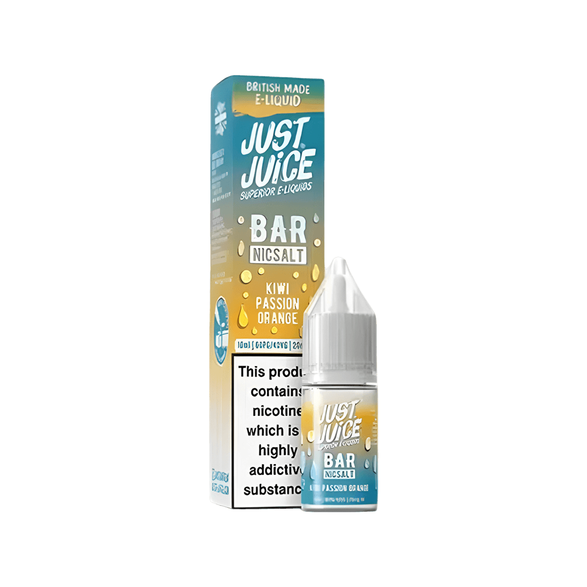 Kiwi Passion Orange Nic Salt E-Liquid by Just Juice Bar - E-Liquids