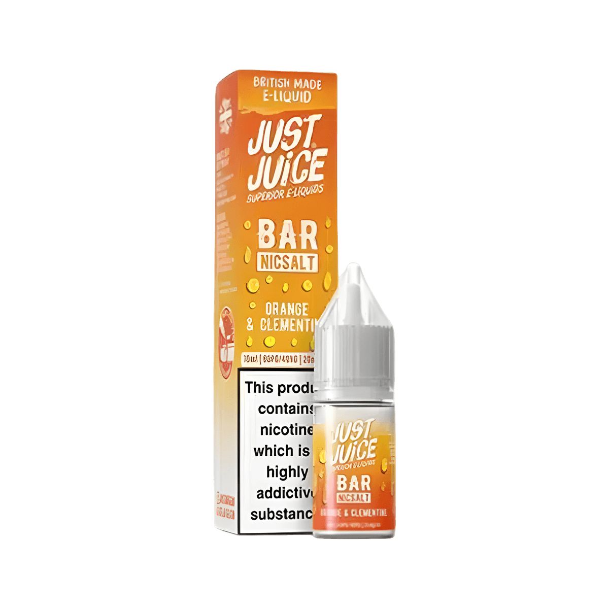 Orange and Clementine Nic Salt E-Liquid by Just Juice Bar - E-Liquids