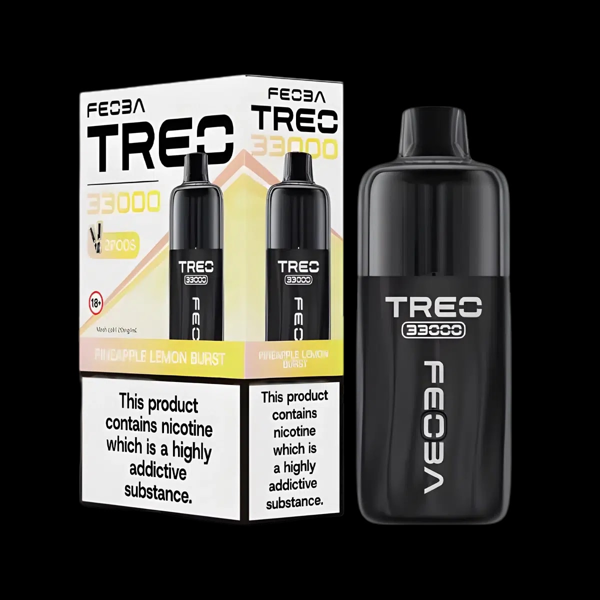 Feoba Treo 33K Vape Kit - Pineapple Lemon Burst - Disposable Vapes