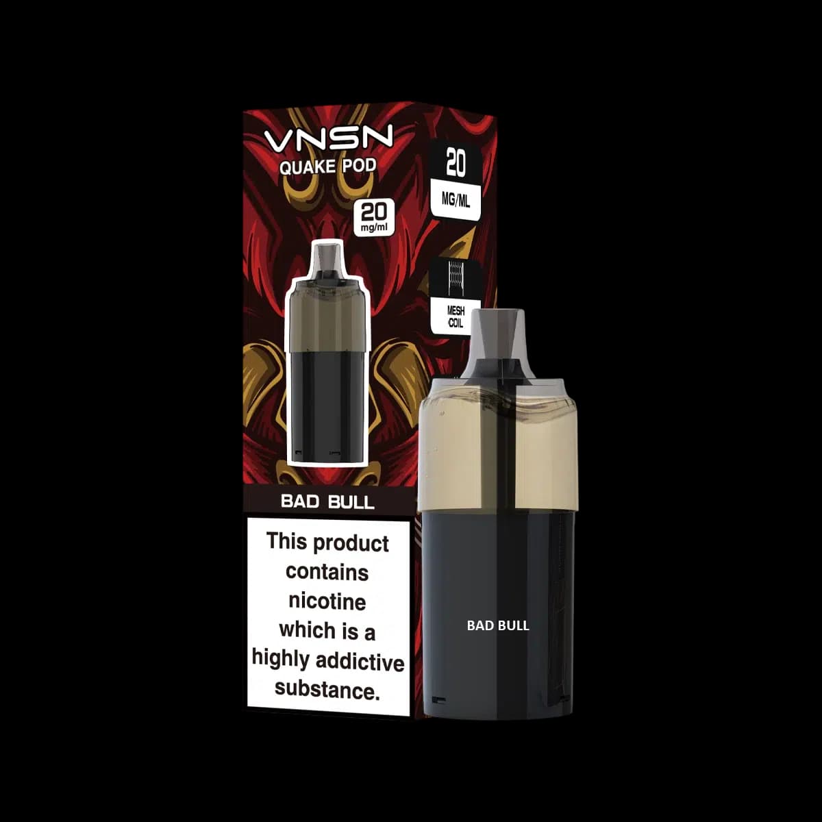 BAD BULL-VNSN Quake 10000 Pod Refill Containers