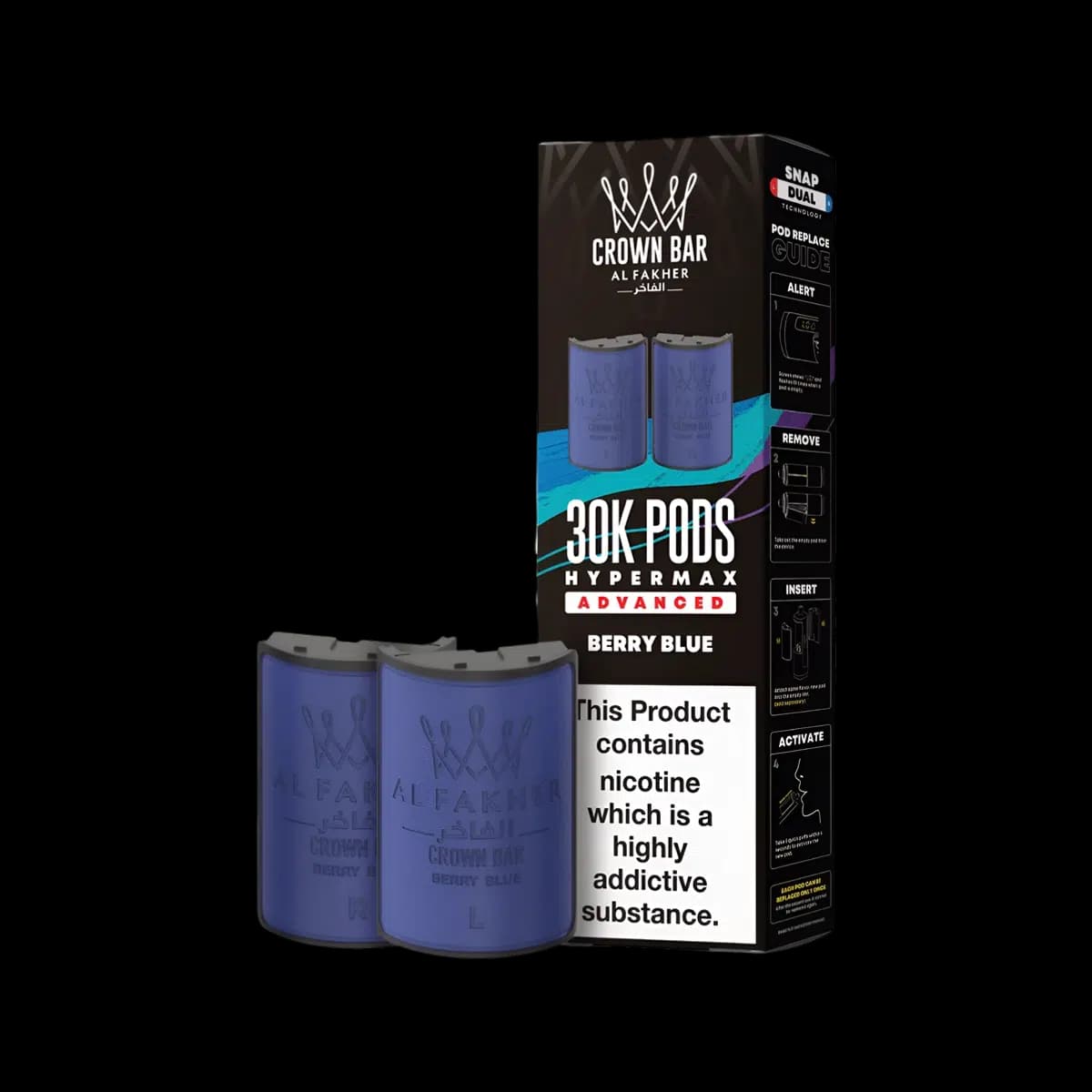 Berry Blue-Al Fakher 30K Hypermax Refill Pods