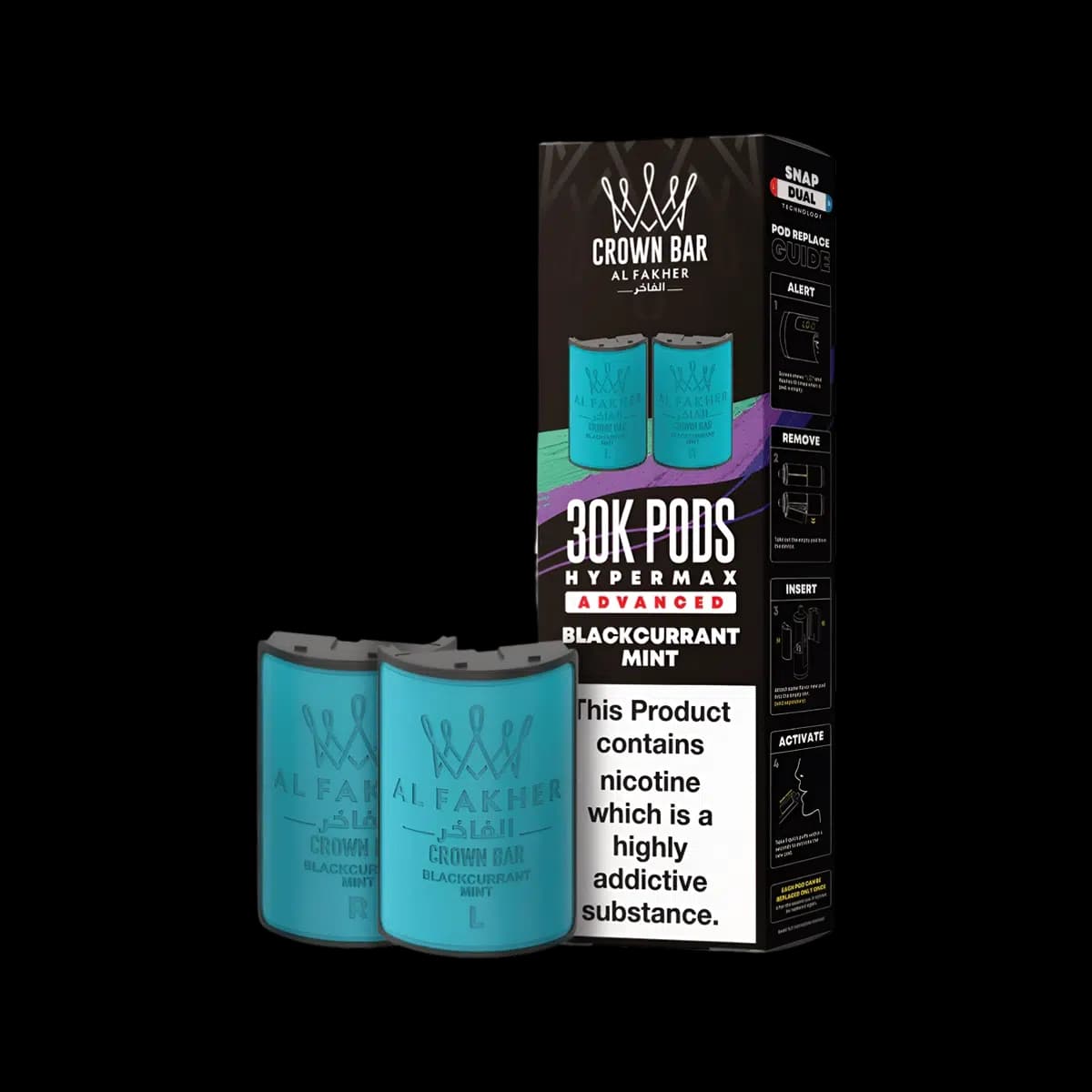 Blackcurrant Mint-Al Fakher 30K Hypermax Refill Pods