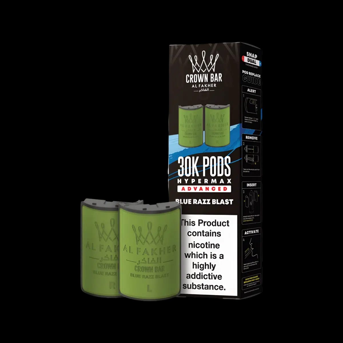 Blue Razz Blast-Al Fakher 30K Hypermax Refill Pods