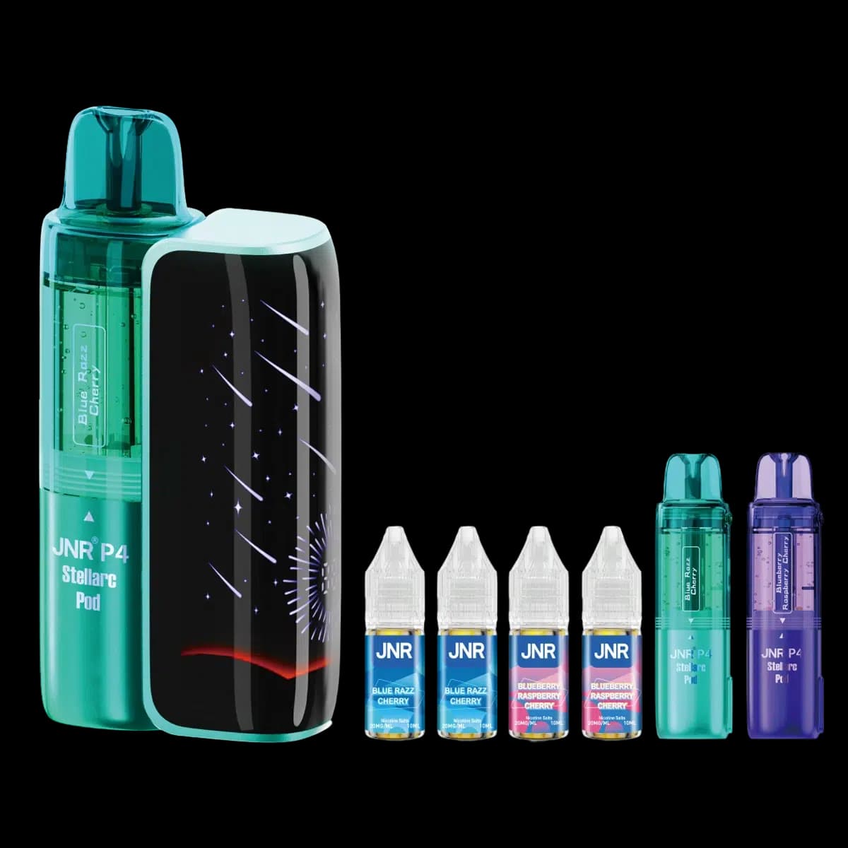 Blue Razz Cherry-Bluberry Raspberry Cherry2-JNR P4 Stellarc 100K Vape Kit