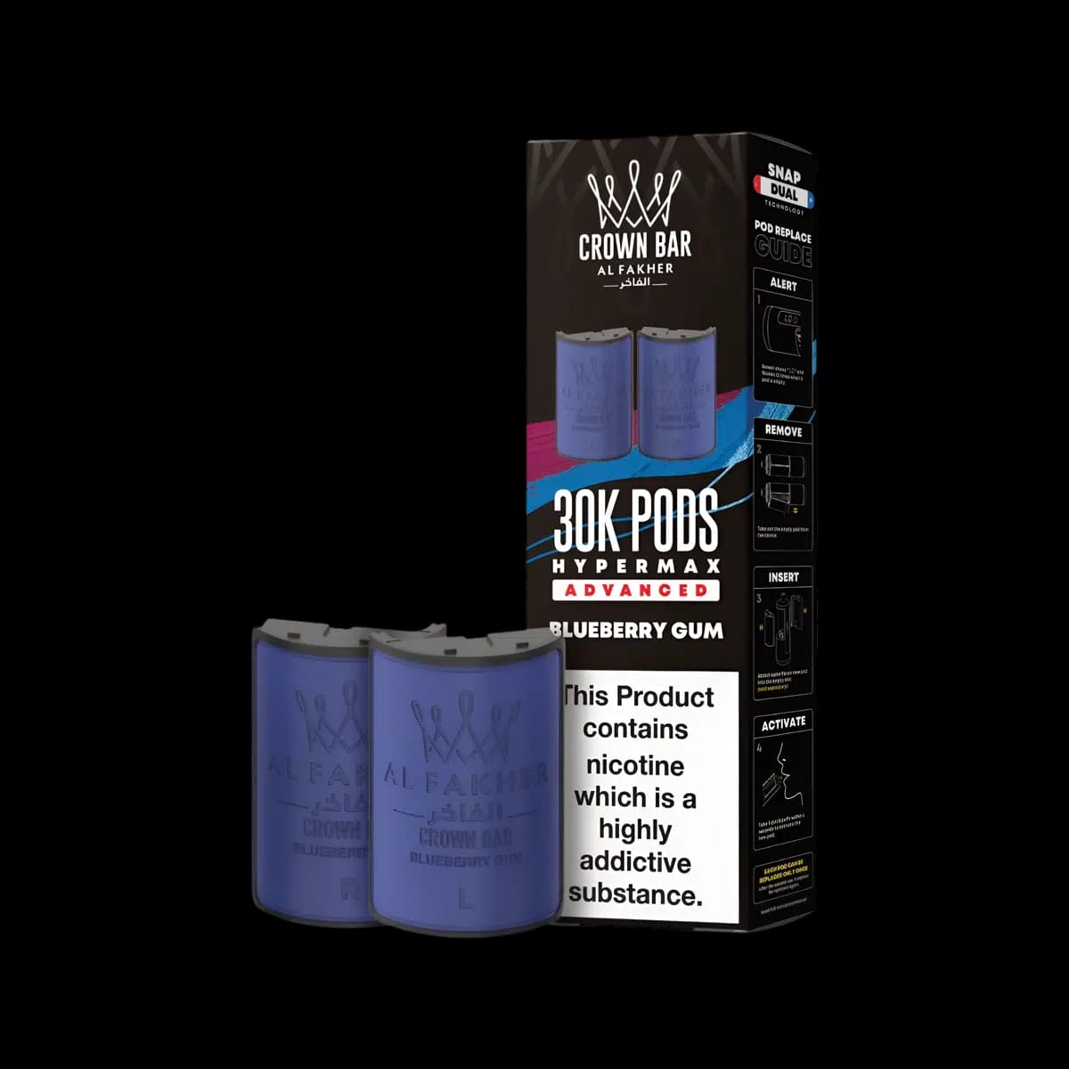 Blueberry Gum-Al Fakher 30K Hypermax Refill Pods