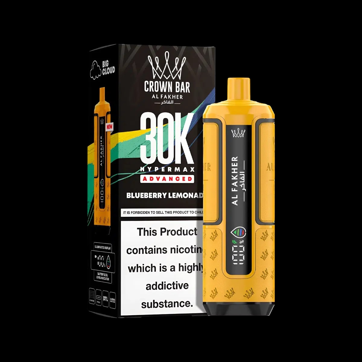 Al Fakher 30K Hypermax Prefilled Vape Kit - Blueberry Lemonade - Disposable Vapes