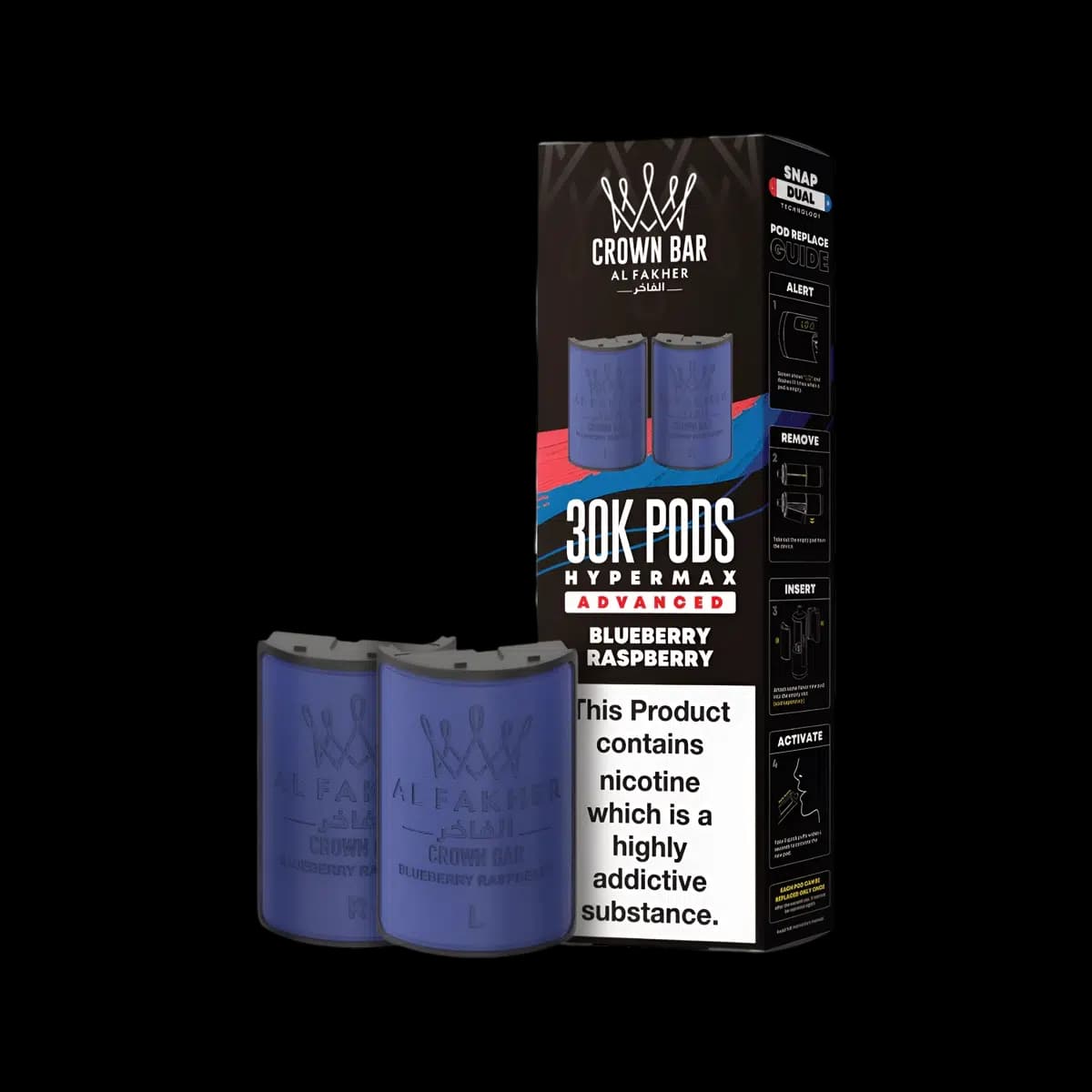 Blueberry Raspberry-Al Fakher 30K Hypermax Refill Pods