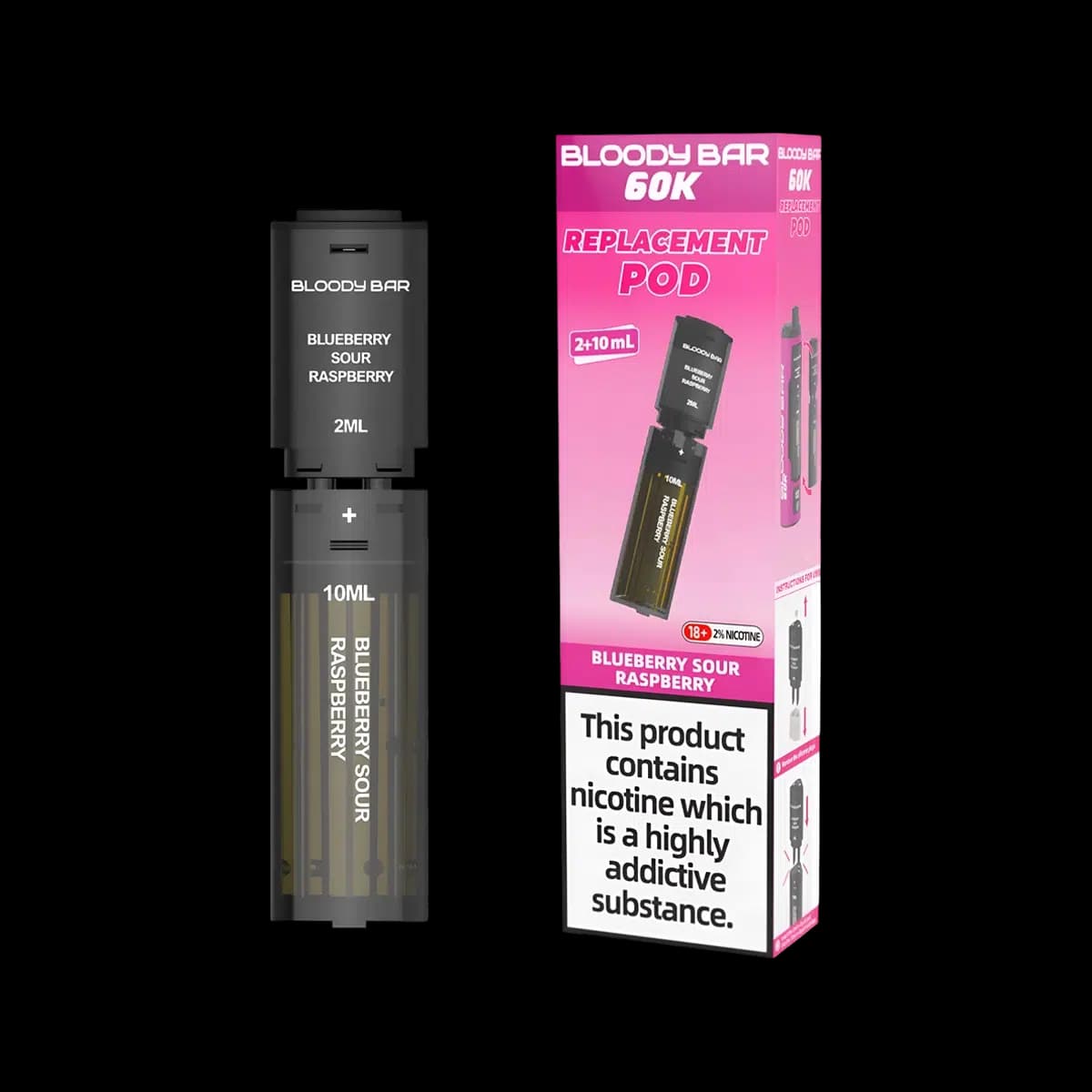 Blueberry Sour Raspberry-Bloody Bar 60K Replacement Pod