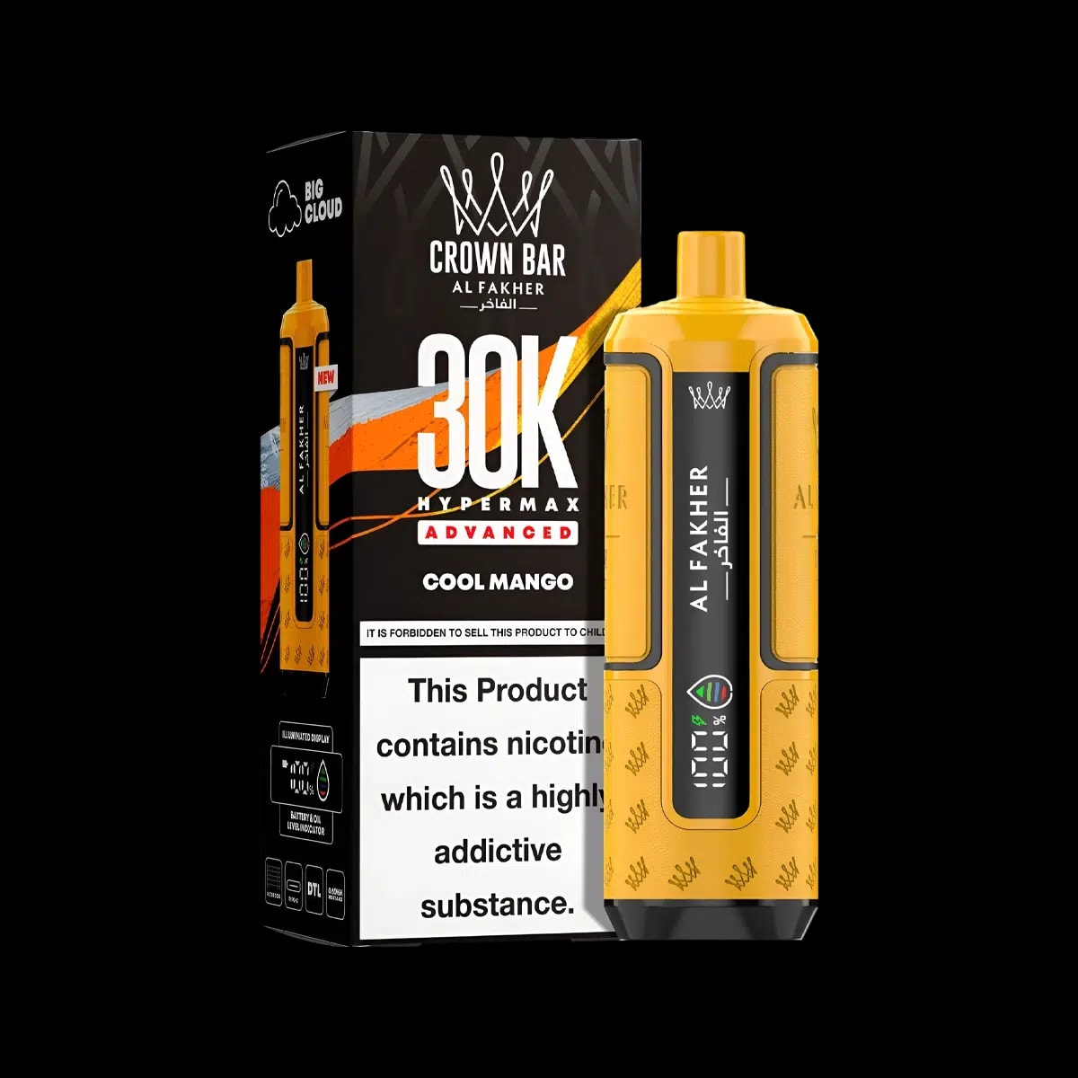 Al Fakher 30K Hypermax Prefilled Vape Kit - Cool Mango - Disposable Vapes