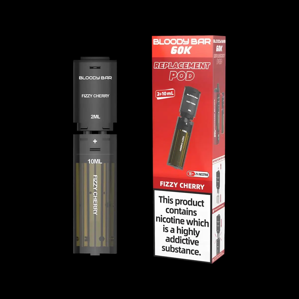 Fizzy Cherry-Bloody Bar 60K Replacement Pod
