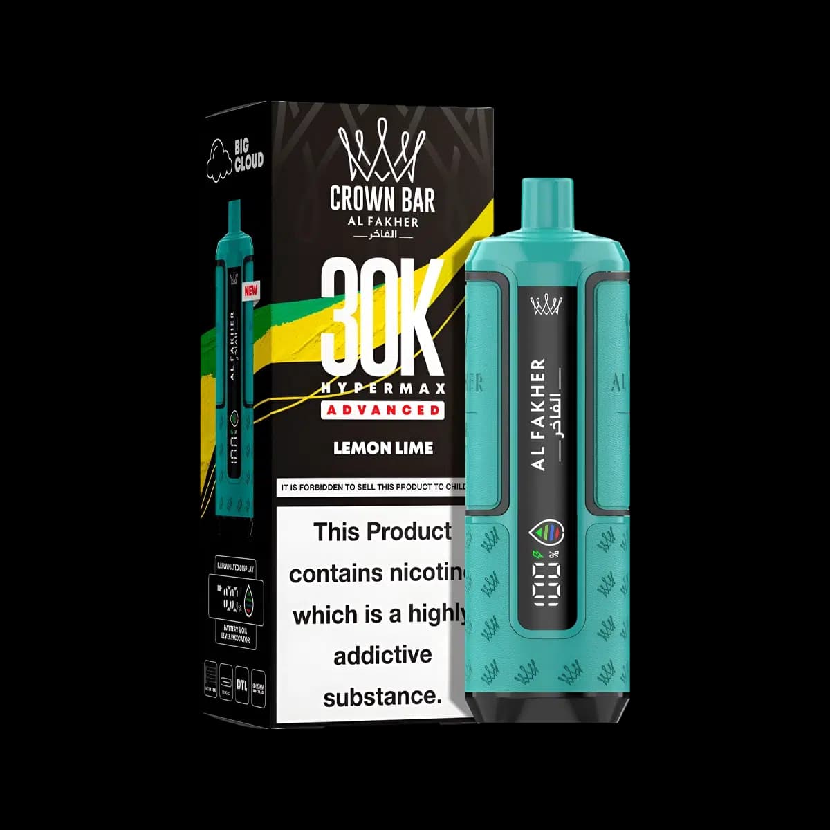 Lemon Lime-Al Fakher Hypermax 30K Prefilled Vape Kit