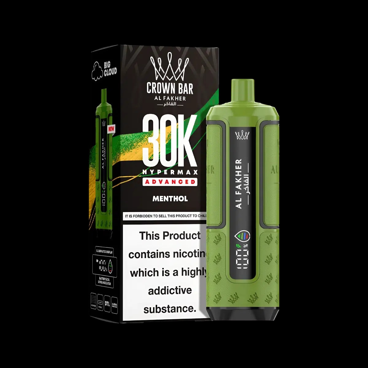 Al Fakher 30K Hypermax Prefilled Vape Kit - Menthol - Disposable Vapes