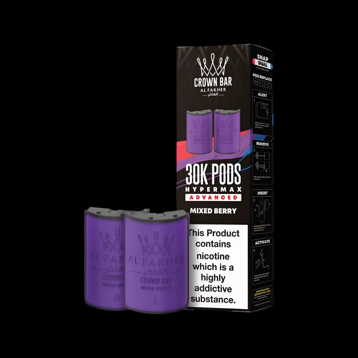Mixed Berry-Al Fakher 30K Hypermax Refill Pods