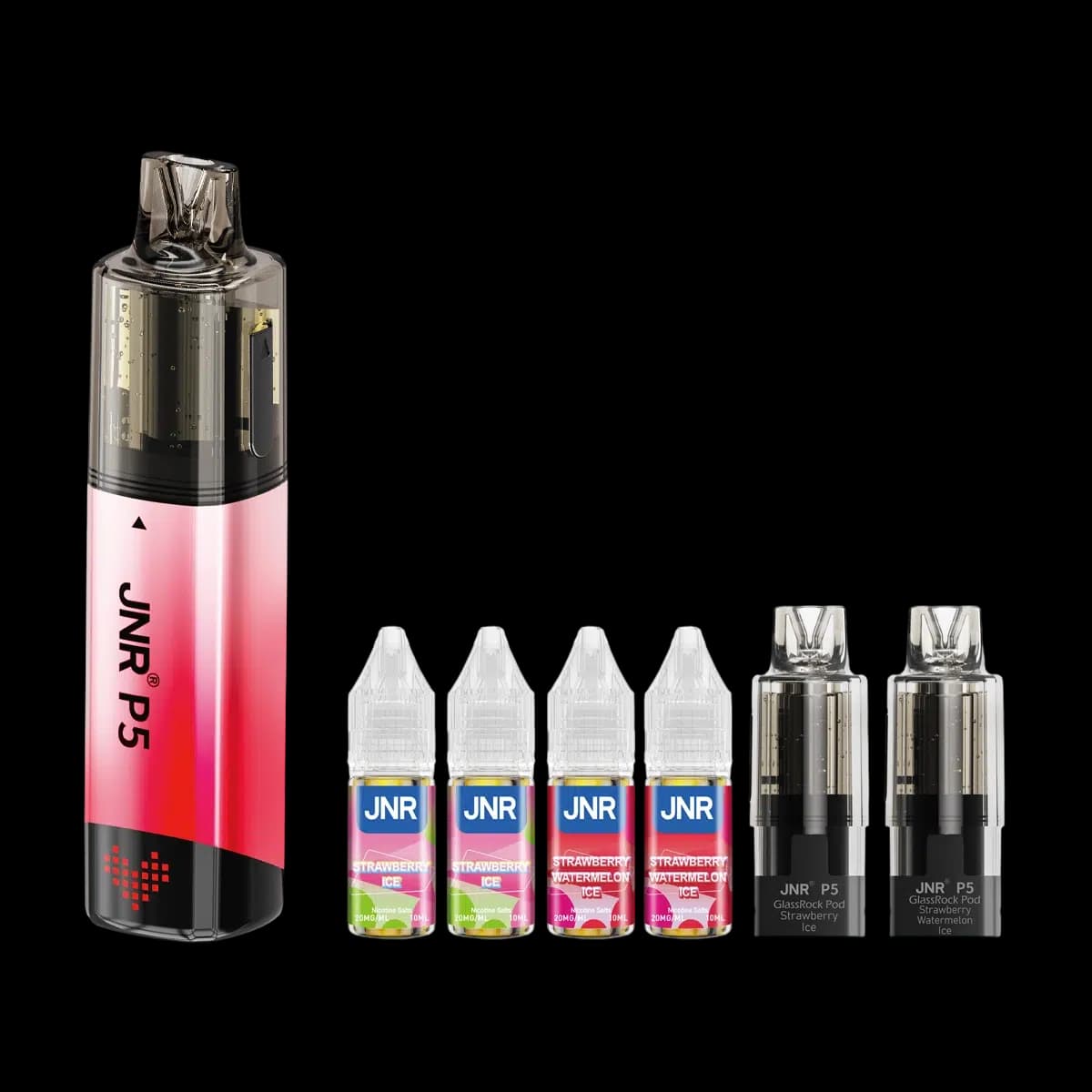 Strawberry Ice-Strawberry Watermelon Ice2-JNR P5 GlassRock 100K Vape Kit
