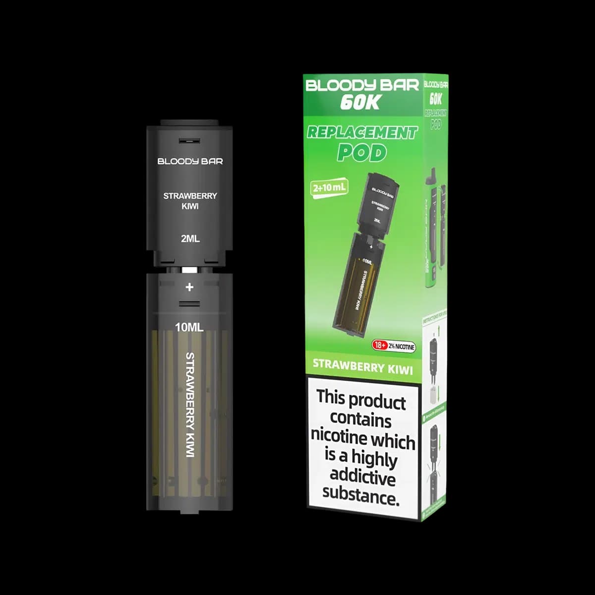 Strawberry Kiwi-Bloody Bar 60K Replacement Pod