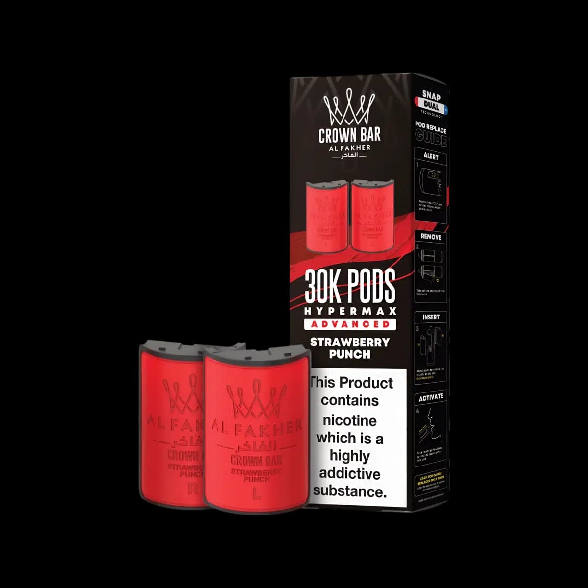 Strawberry Punch-Al Fakher 30K Hypermax Refill Pods