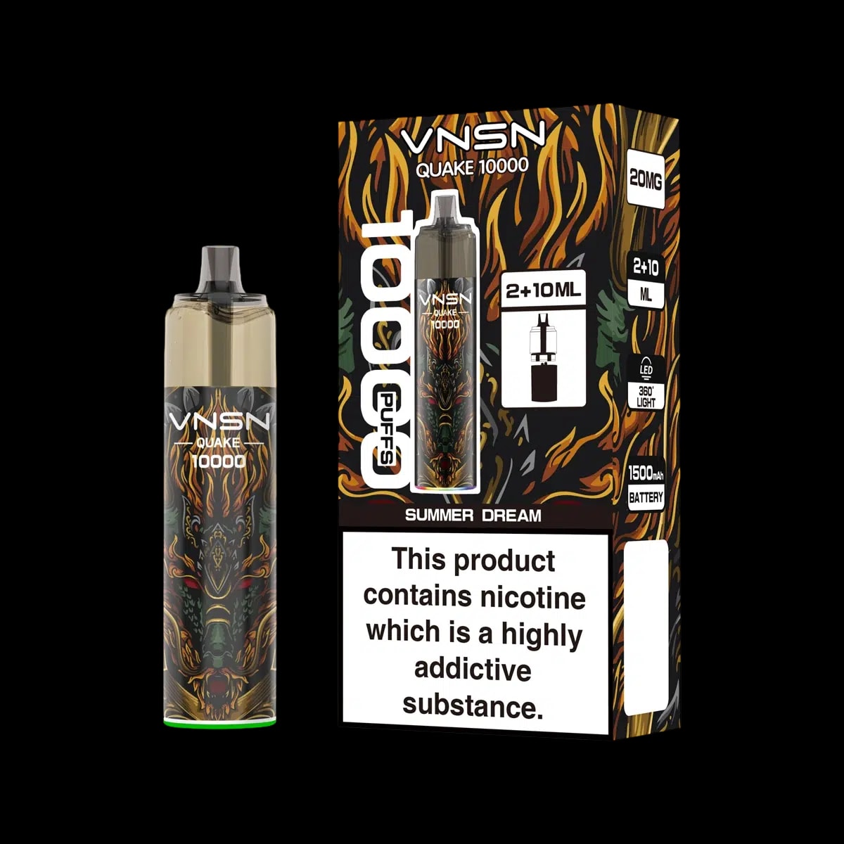 VNSN Quake 10000 Prefilled Vape Kit - Summer Dream - Disposable Vapes