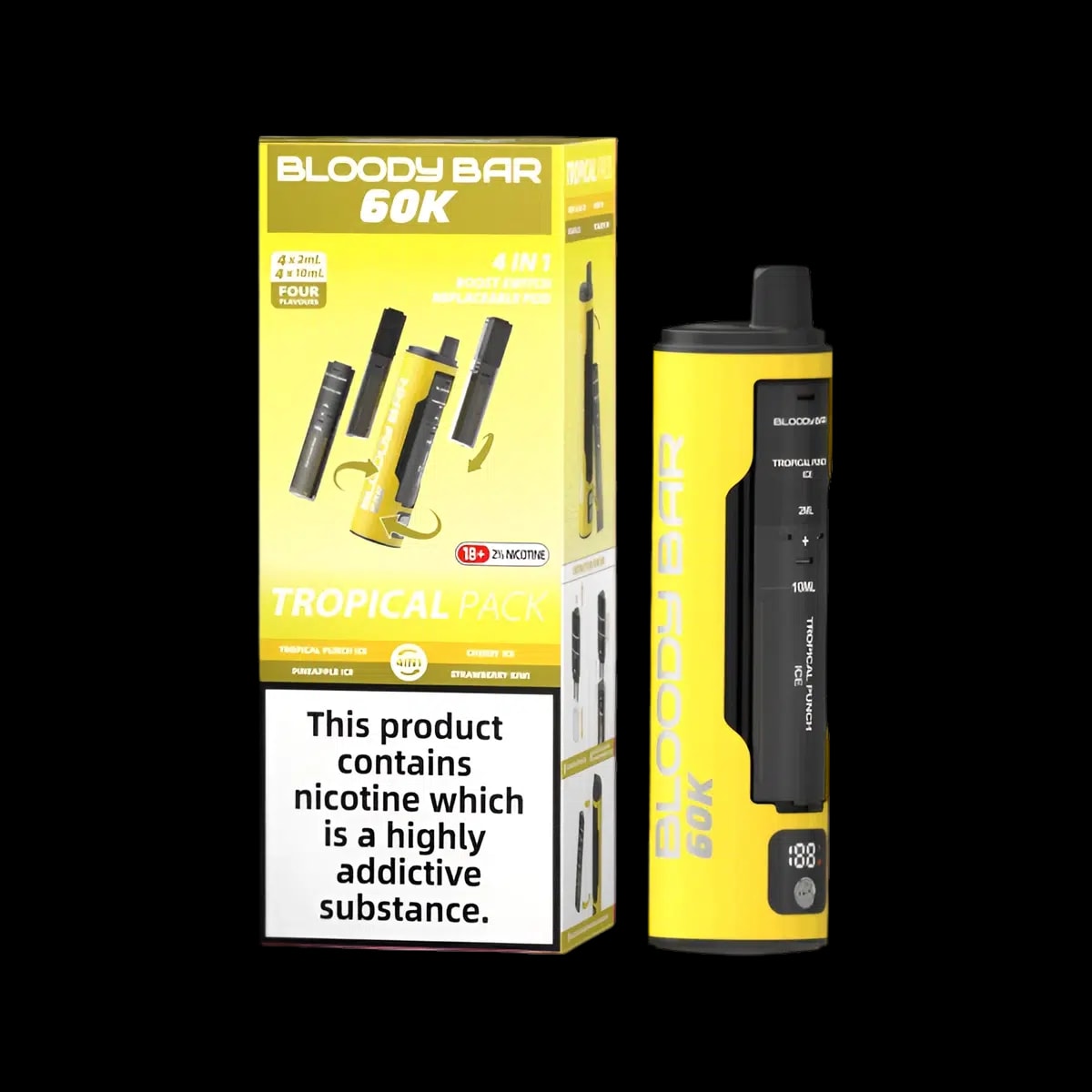 Bloody Bar 60k Prefilled Vape Kit - Tropical Pack - Disposable Vapes
