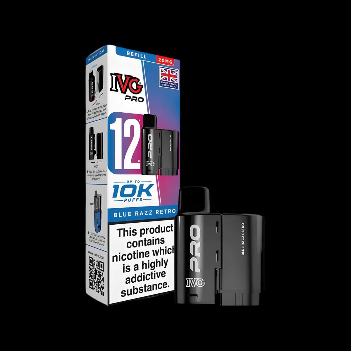Blue Razz Retro - IVG PRO 12 Refill Pod