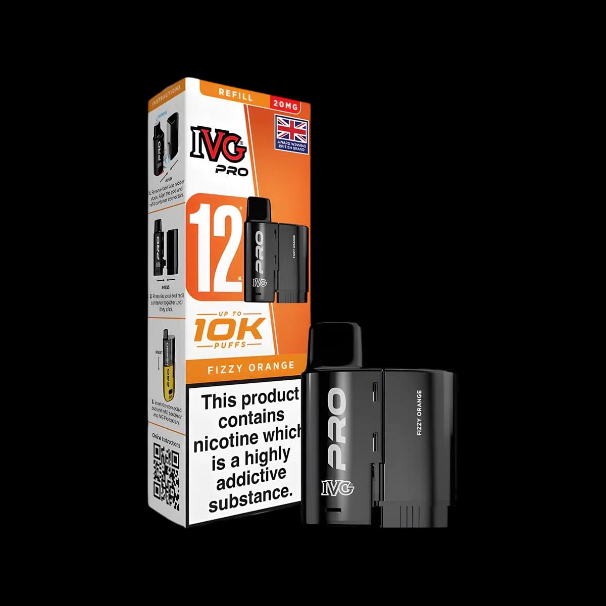 Fizzy Orange - IVG PRO 12 Refill Pod