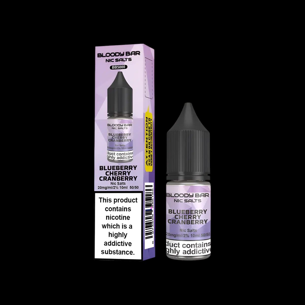 Blueberry Cherry Cranberry Nic Salt E-Liquid Bloody Bar