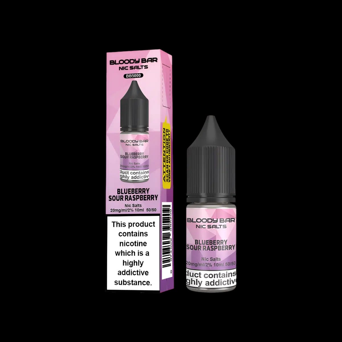 Blueberry Sour Raspberry Nic Salt E-Liquid Bloody Bar
