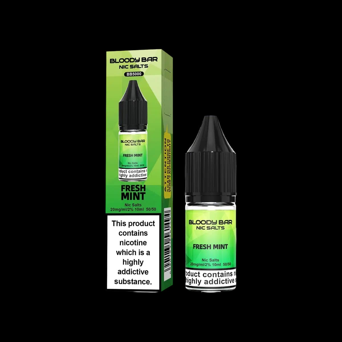 Fresh Mint Nic Salt E-Liquid by Bloody Bar - 10mg E-Liquid
