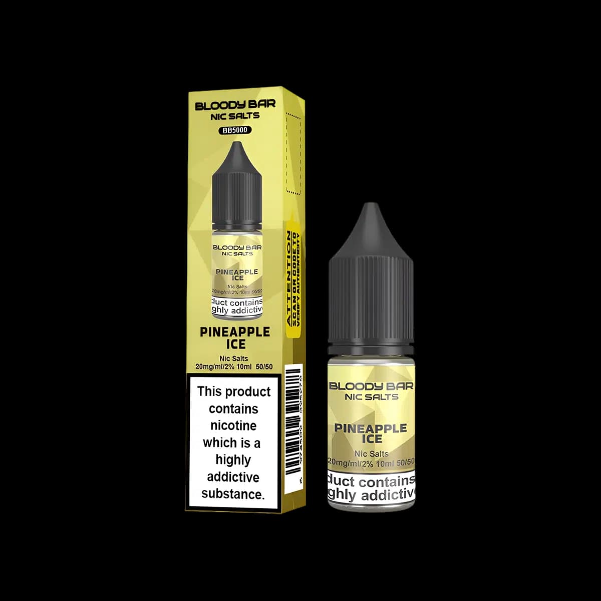 Pineapple Ice Nic Salt E-Liquid by Bloody Bar - 10mg E-Liquid