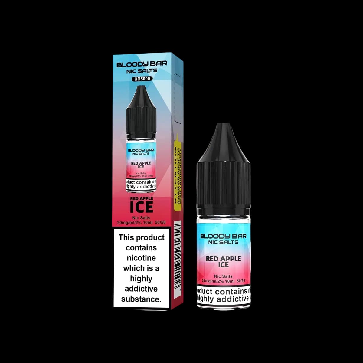 Red Apple Ice Nic Salt E-Liquid by Bloody Bar - 10mg E-Liquid