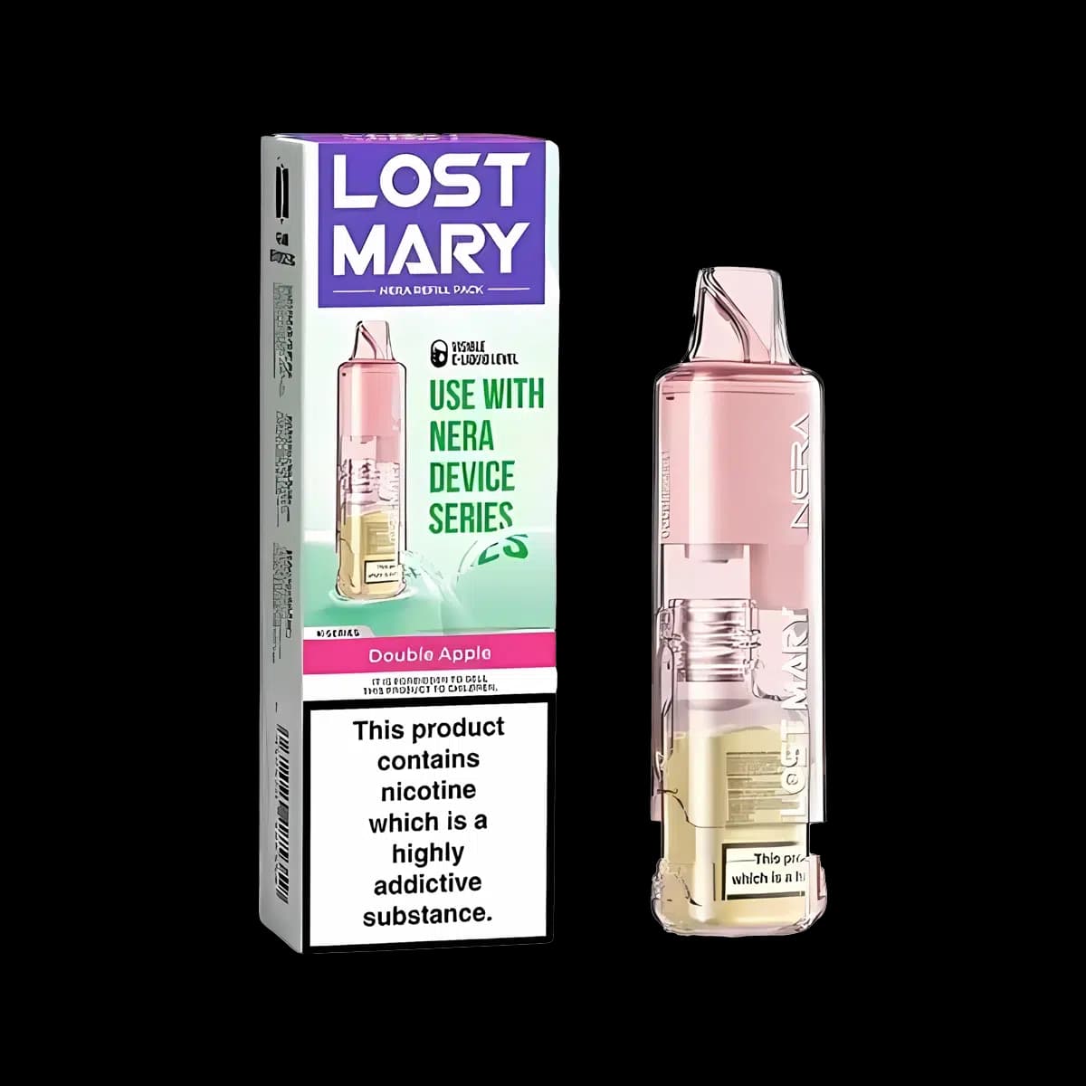 Double Apple - Lost Mary Nera15K Pureview Prefilled Pod Refill Container