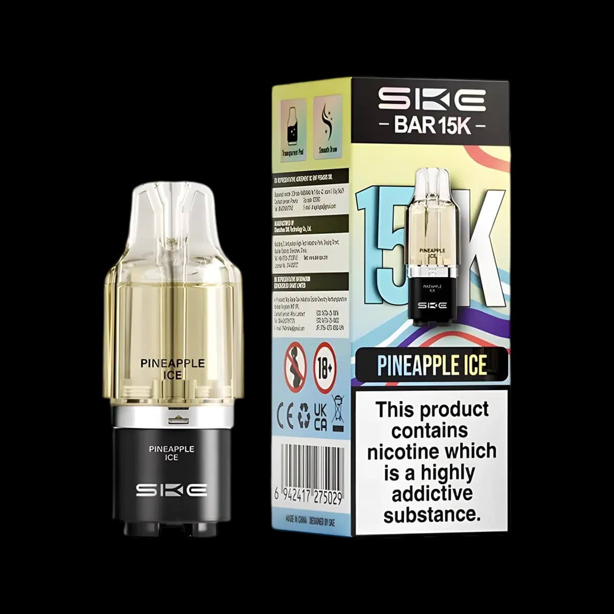 Pineapple Ice-SKE Bar 15K Prefilled Pod Container Tank