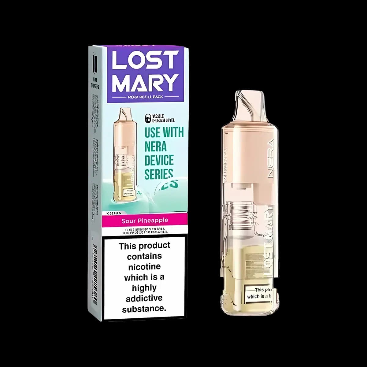 Sour Pineapple - Lost Mary Nera15K Pureview Prefilled Pod Refill Container