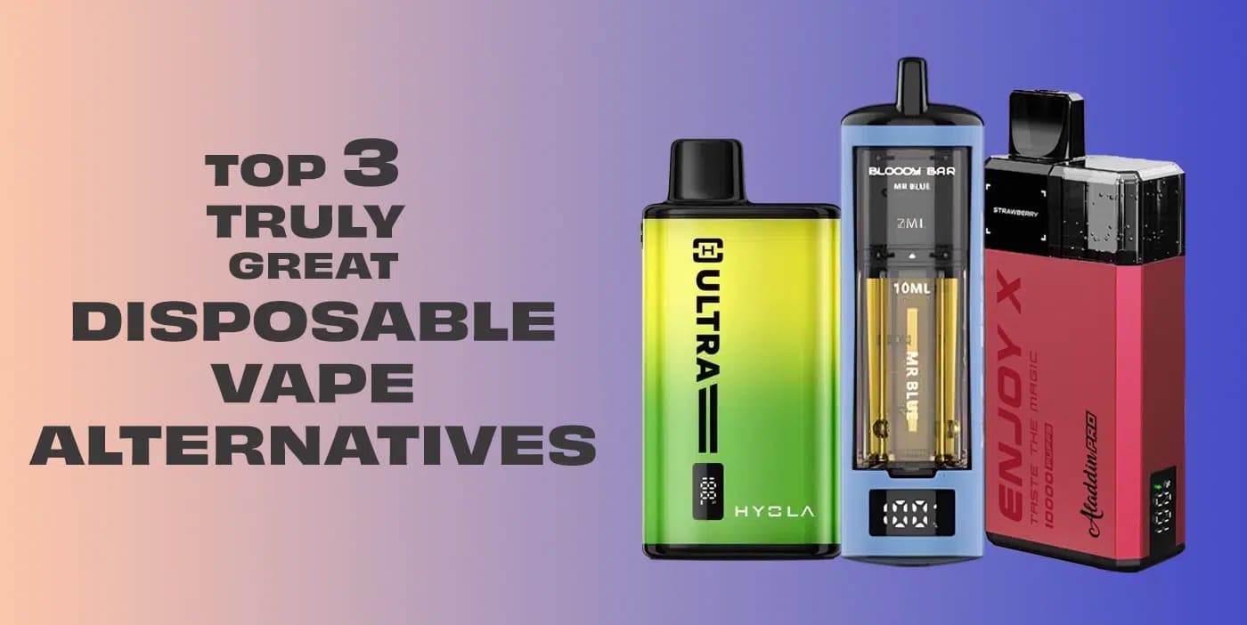 TOP 3 Truly Great Disposable Vape Alternatives Vapeforest banner-1
