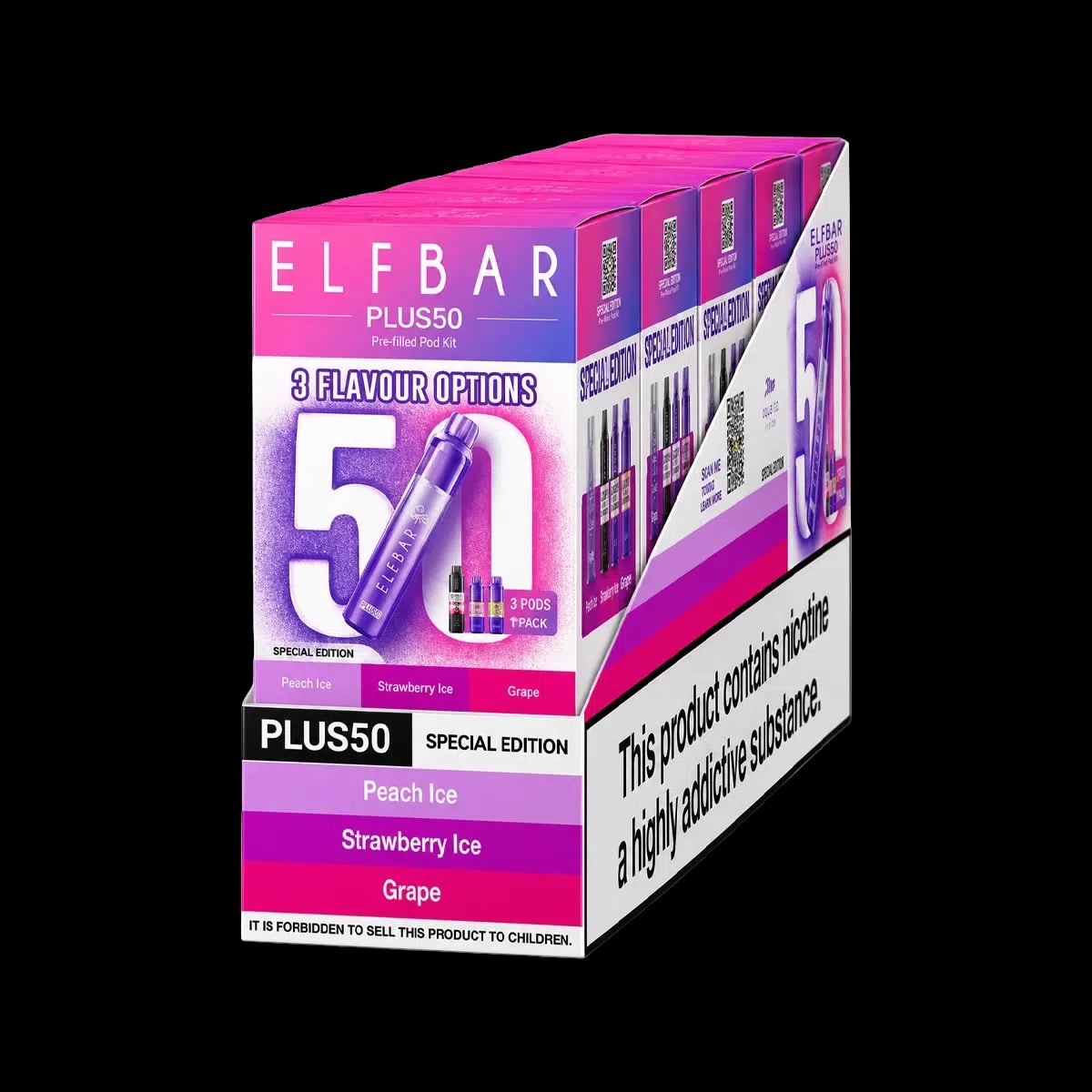 Elf Bar Plus 50 Prefilled Pod Kit Box of 5