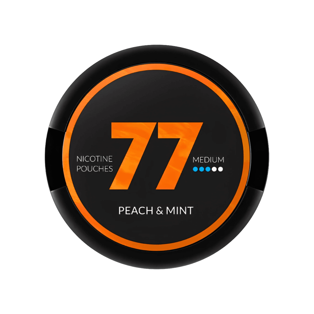 77 Peach & Mint Nicotine Pouches tin