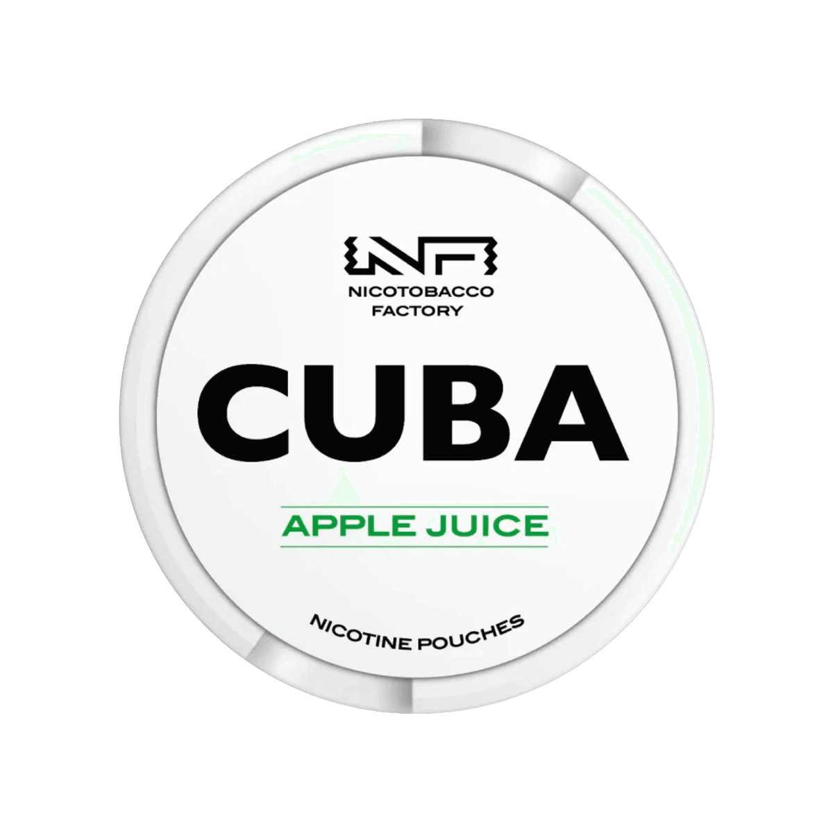 Cuba Apple Juice Nicotine Pouches tin, 16mg slim pouches