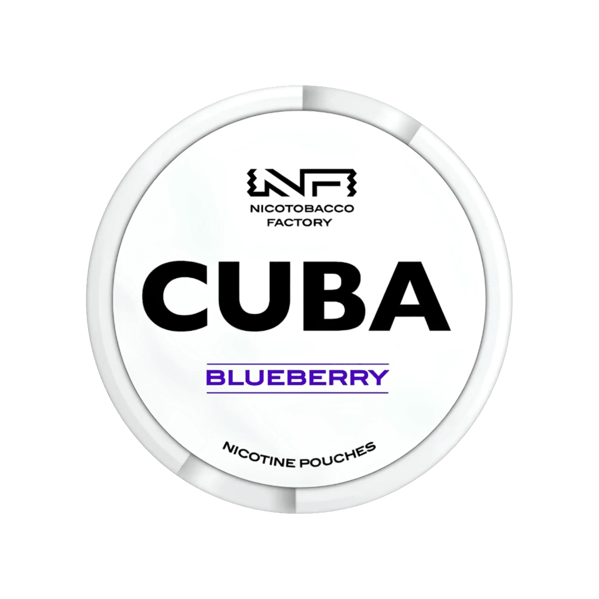 Cuba Blueberry Nicotine Pouches tin, 16mg slim pouches