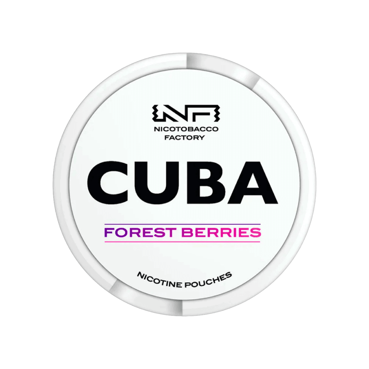 Cuba Forest Berries Nicotine Pouches tin, 16mg slim pouches