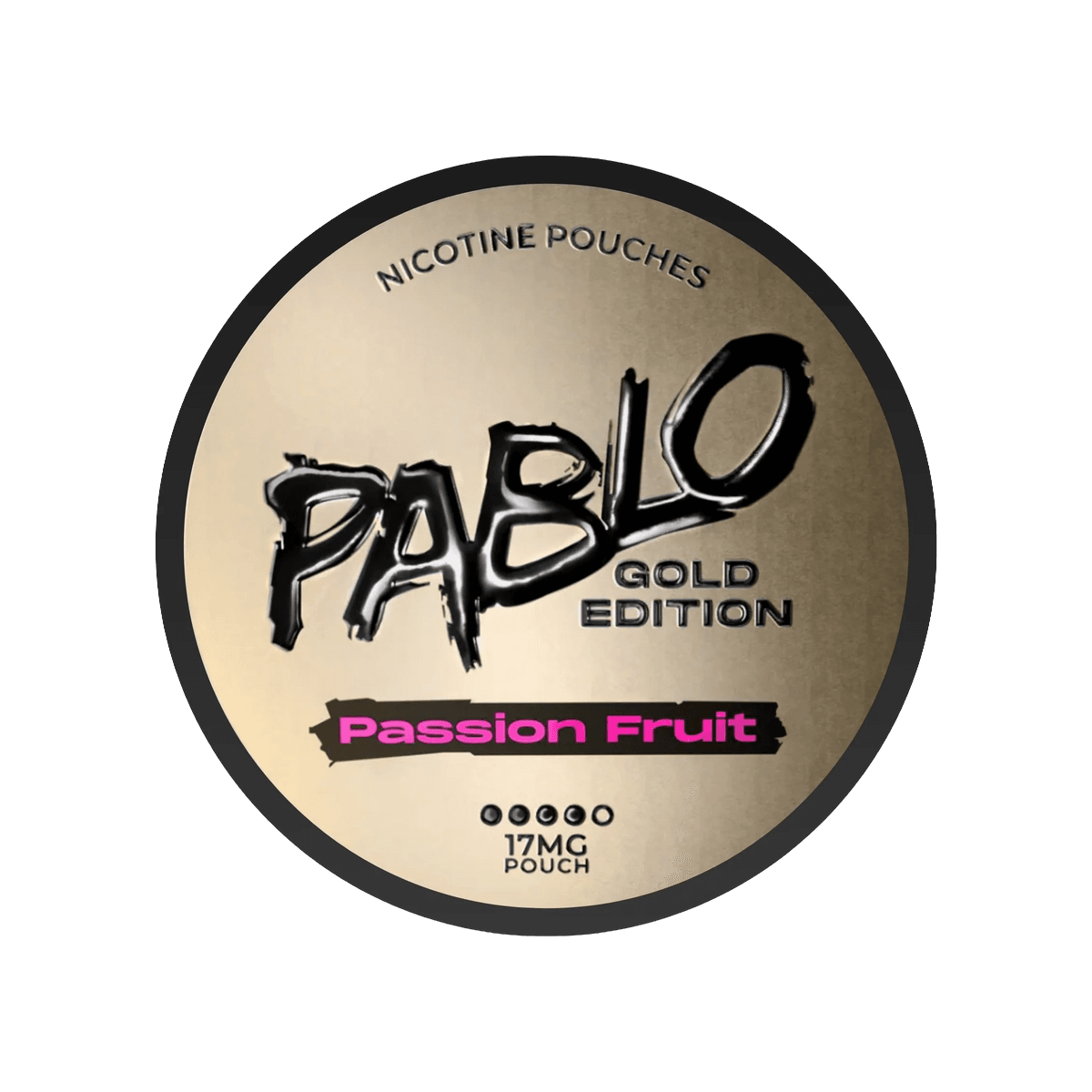 Pablo Gold Edition Passion Fruit Nicotine Pouches tin, 17mg slim pouches