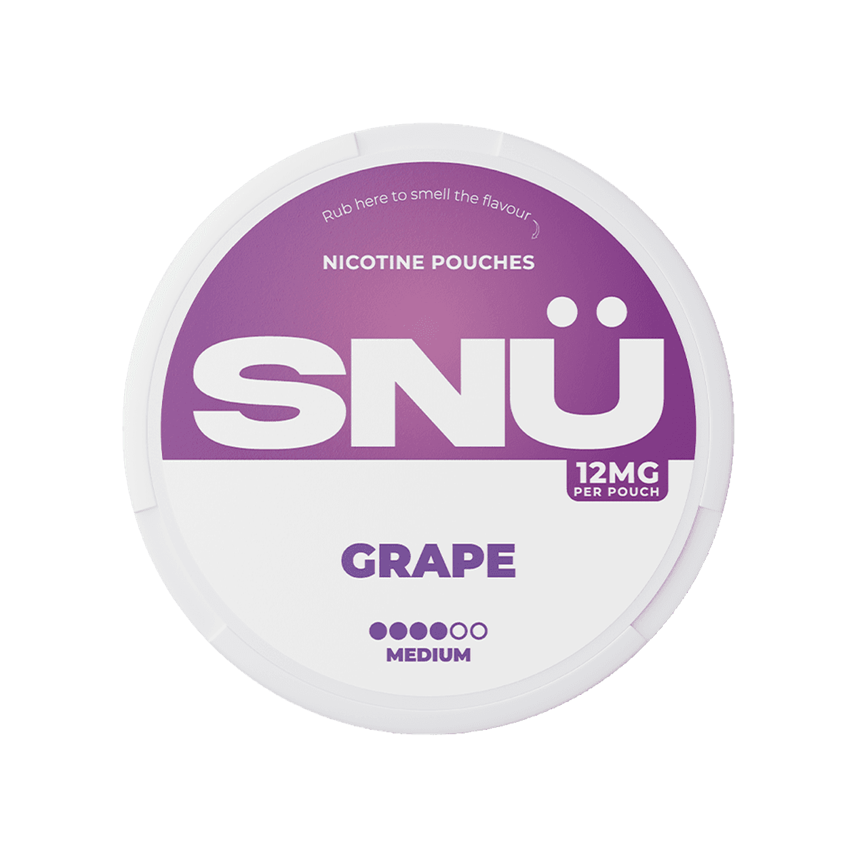 Snu Grape Nicotine Pouches tin
