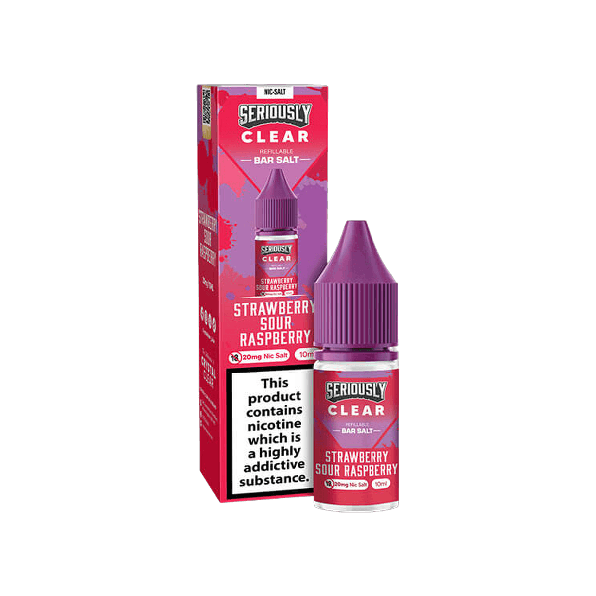 Strawberry Sour Raspberry Nic Salt E-Liquid by Seriously Clear - E-Liquids