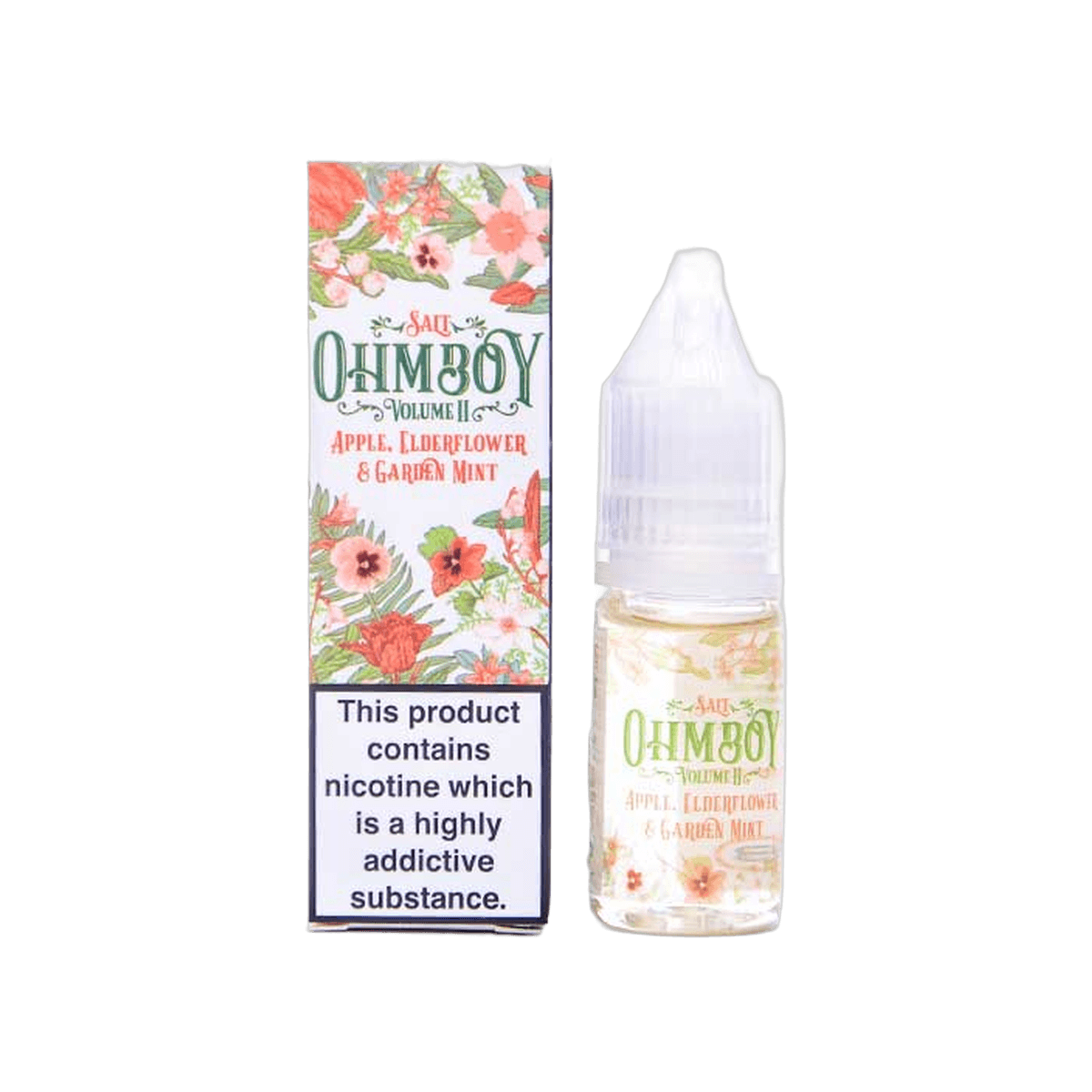 Apple Elderflower Garden Mint Nic Salt E-Liquid by Ohm Boy Volume II - E-Liquids