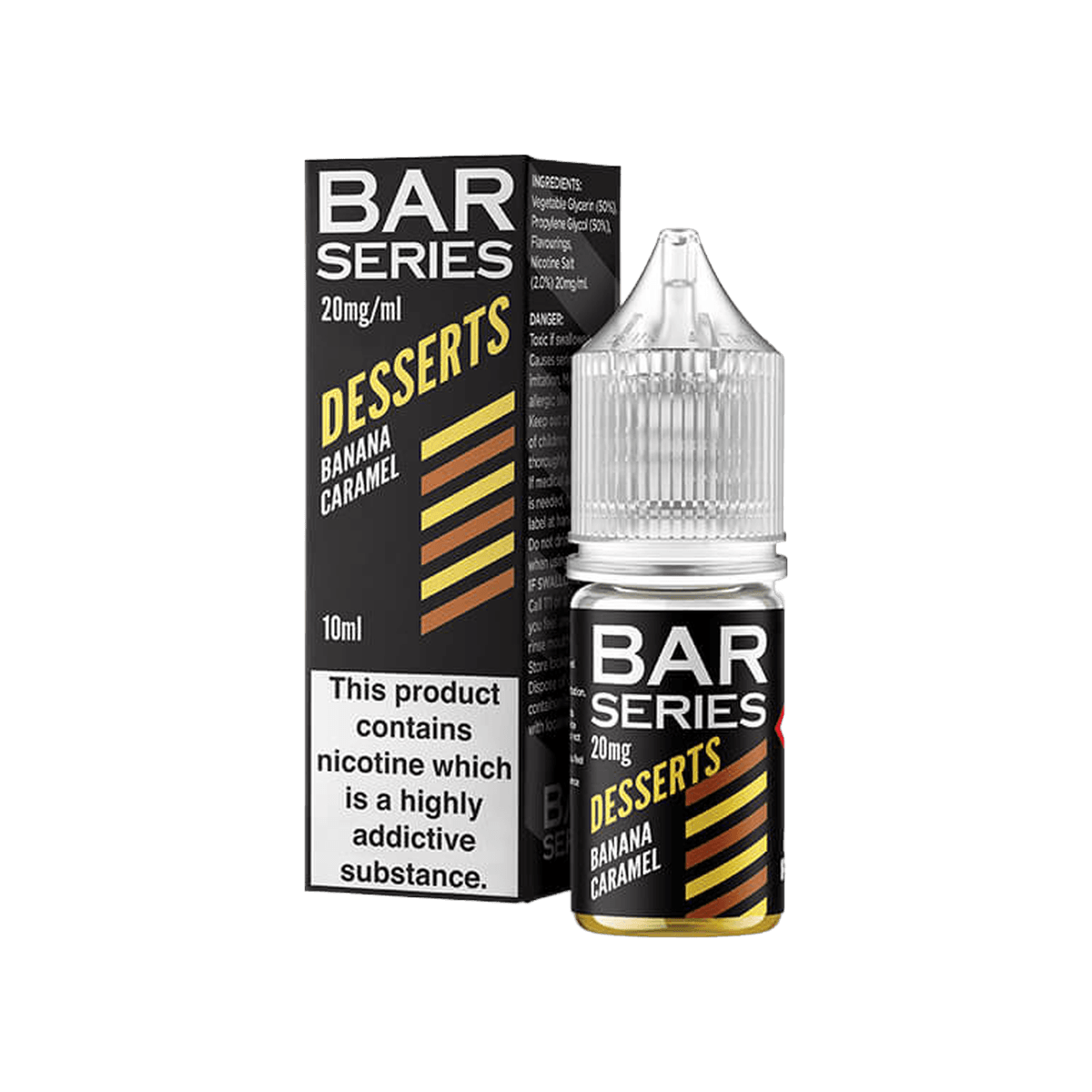 Banana Caramel Nic Salt E-Liquid by Bar Series Desserts - E-Liquids